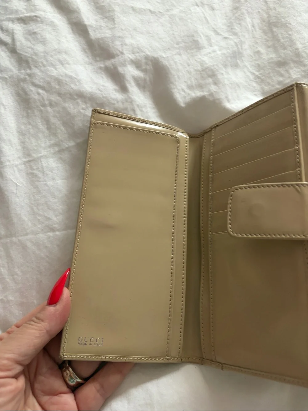 Gucci beige leather